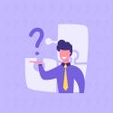 Icon of a person holding a question mark with an unfinished puzzle in the background.
